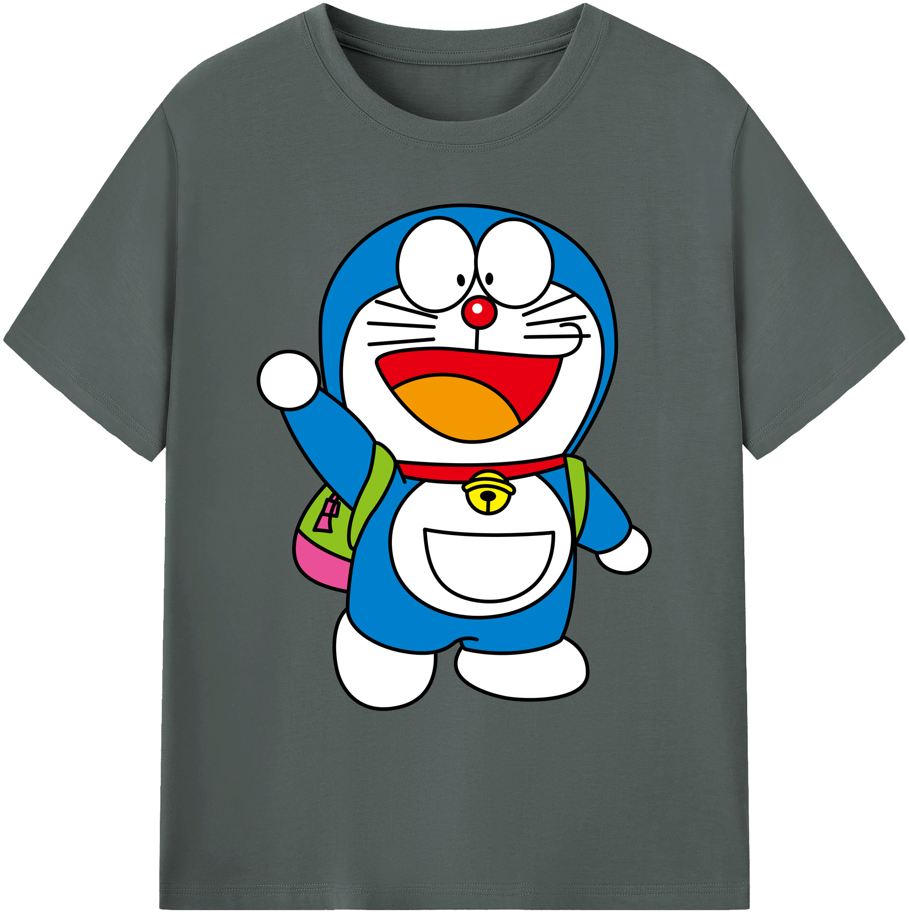 （画像用） ドラえもん Doraemon 綿100％ メンズ半袖Tシャツ｜肌触りやわらか＆通気性